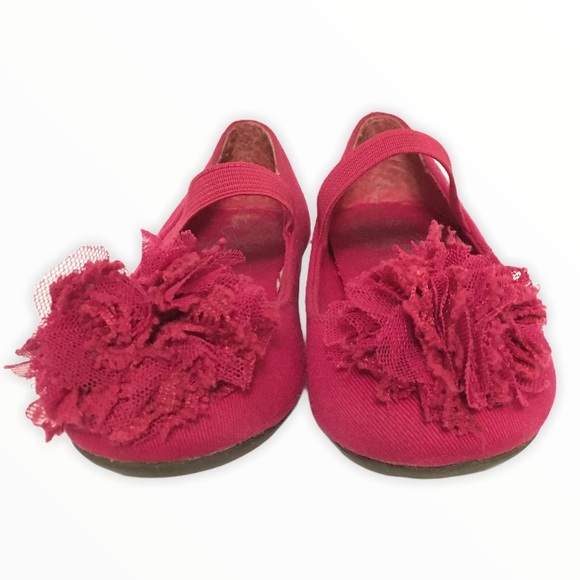 Children's Place flats lace Pom detail Toddler 7 - Picture 1 of 7